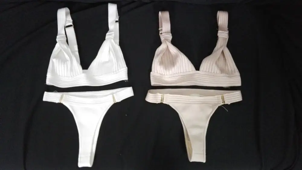 Глубокий v-образный вырез, Модный женский сексуальный боди, женский купальник, боди-бандаж, плотный стрейч, комплект из 2 предметов, костюмы, белый, бежевый, телесный