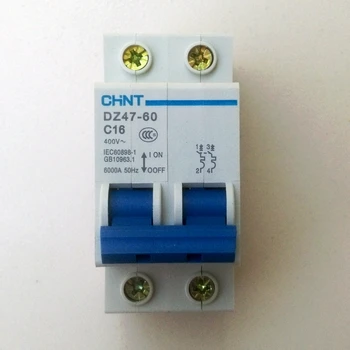 

CHINT DZ47-60 C16 2P 16A Household miniature Circuit Breaker air switch