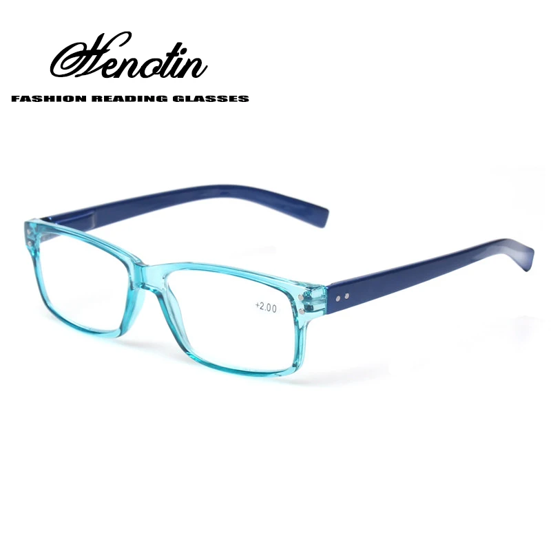 

2018 Fashion Clear Plastic Men and Women Reading Glasses Rectangular Spring Hinge Light Color Eyeglasses Presbyopic Glasses