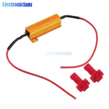 Горячая 2 шт. 50 Вт нагрузочные резисторы светодиодный индикатор скорости вспышки поворотники светильник контроллеры тормоза ходовой мотоцикл для 12 В автомобилей