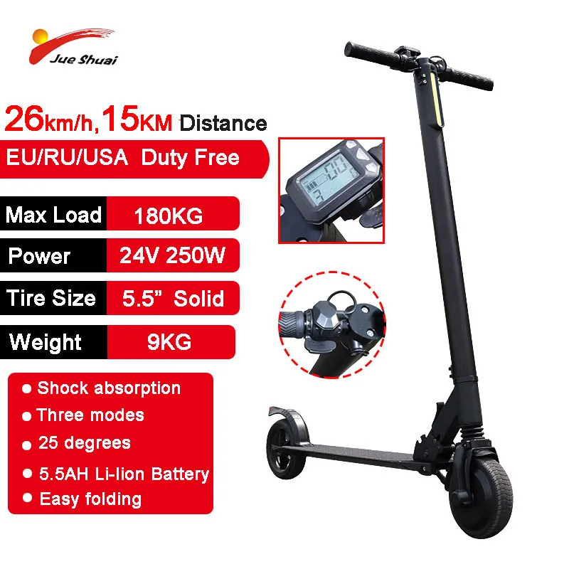 

No tax Electric Scooter Smart E Scooter Skateboard 26km/h Mini Foldable Hoverboard Patinete Electrico Adult Folding Scooter