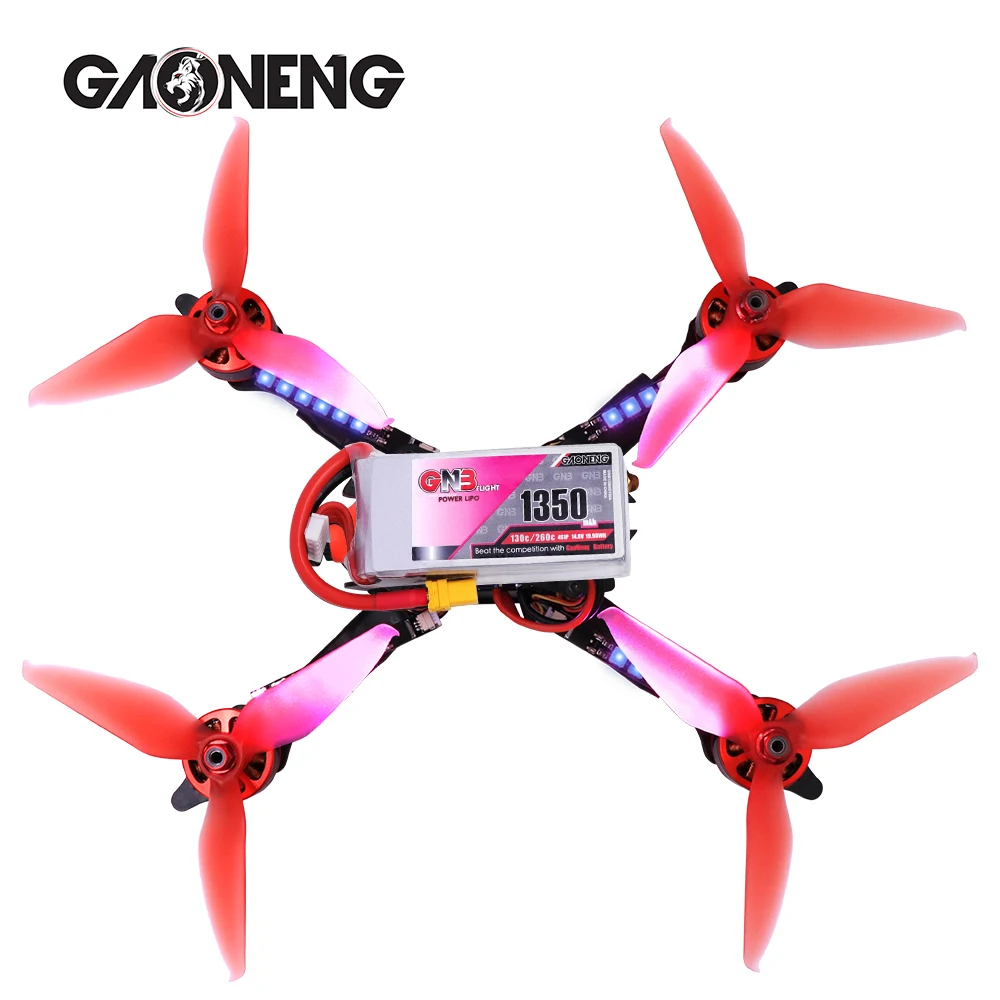 Литий полимерный аккумулятор Gaoneng GNB 1350 мАч 4S1P 14 8 в 130C/260C XT60 вилка для 250 размера 3D