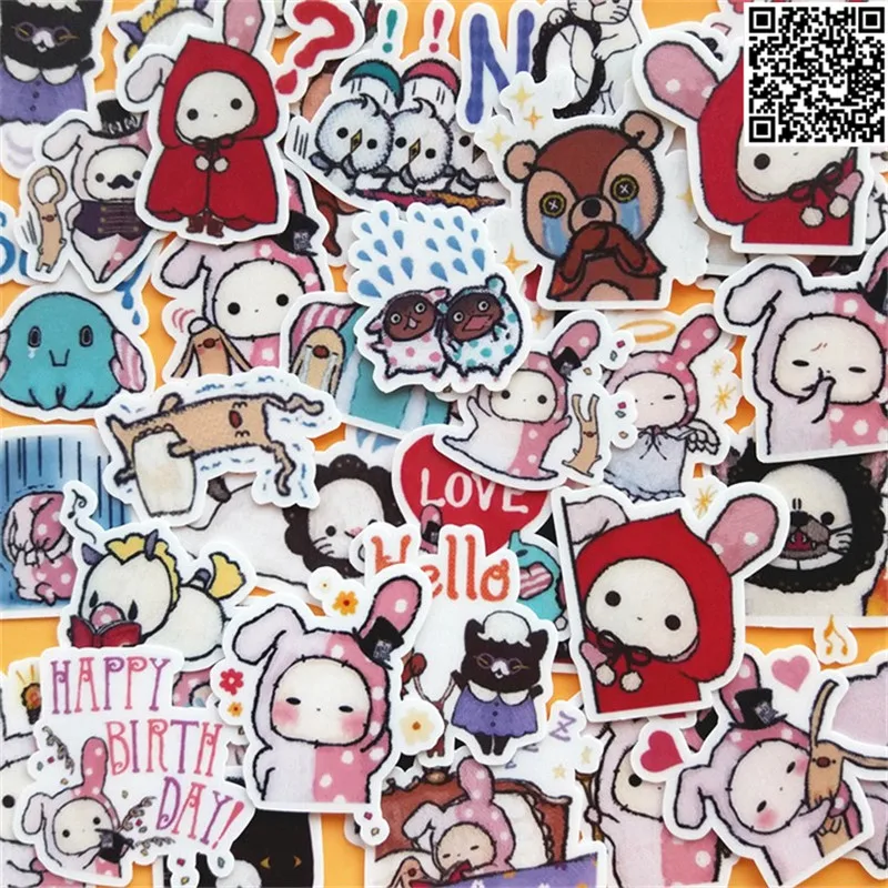 

40Pcs Sad circus show expression paper Sticker For Luggage Skateboard Phone Laptop Moto Bicycle/Eason Stickers/DIY Scrapbooking