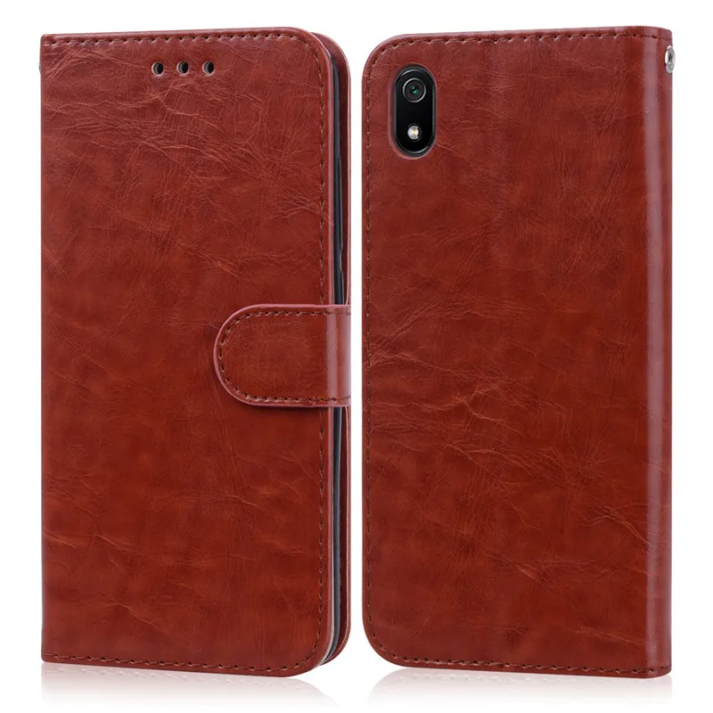 Xiaomi Redmi 7A Case Redmi7a Cover Soft Silicone Back Cover Redmi 7a Leather Flip Case For Xiomi Xiaomi Redmi 7A A7 Phone Cases - Цвет: Brown