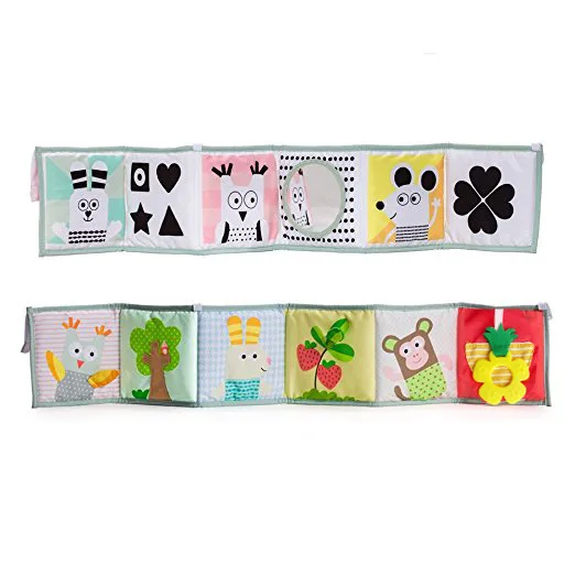 Preto e Branco Livro de Pano de Cabeceira Bolafynia Bebê Infantil Pano Livro Duplo-face Cor Crianças Brinquedos Educativos 15 e branco cor livro de pano de