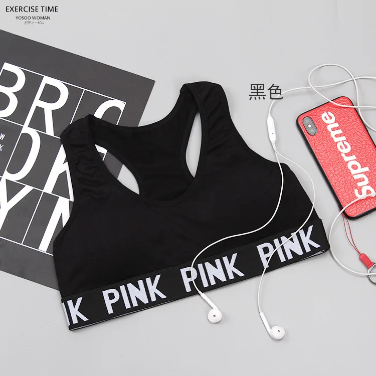 2018 VS Secret Pink Wireless Bra Tops Push Up Padded Seamless Bralette Brassiere Sexy Lingerie Crop Top Sutian Bralet Women