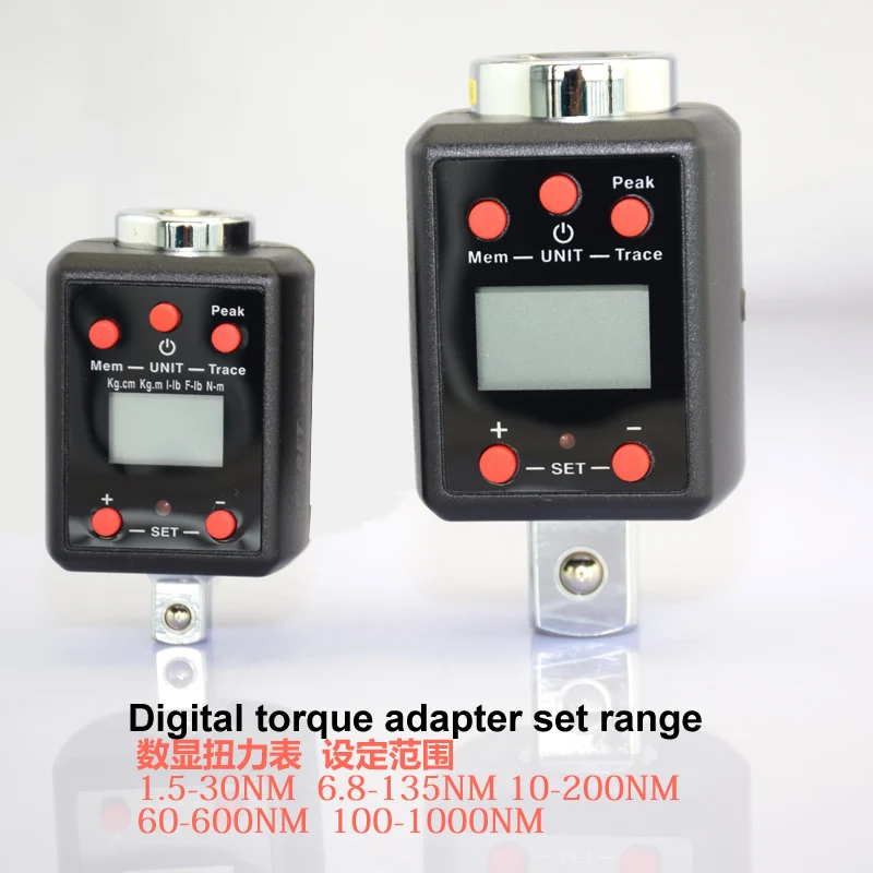 preço Alta precisão de torque chave de torque digital 1.5 1000nm adaptador ferramenta torção Profissional prestador de serviços 1 4 3 8 1 2 3 4