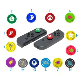 

Silicone Thumb Stick Grip Cap Analog Joystick Cover Case For Zelda Mario Nintend Switch Lite NS JoyCon Controller Joy-Con Joypad