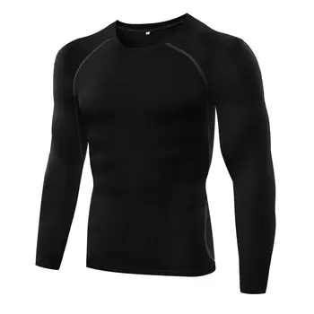 

Men Boys Autumn Quick Dry Basketball Running T-Shirts Long Sleeve Sport Top GYM Muscle Stretch Tee