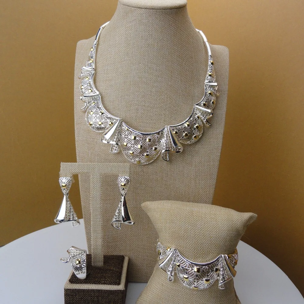 2019 Yuminglai Beautiful Design 24K Gold Color Plated Dubai Fine