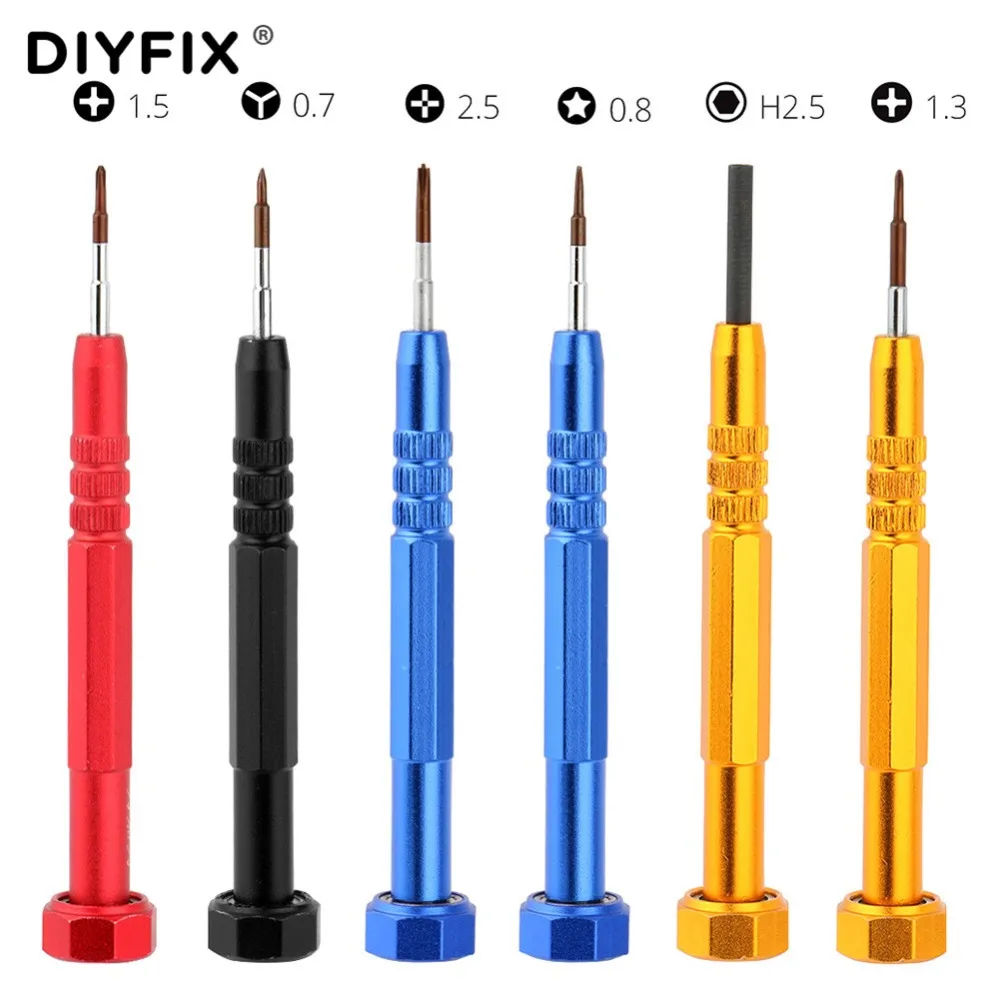 DIYFIX Прецизионная отвертка 0 8 Pentalobe 1 3 5 2 мм Cross 7 Y наконечник шестигранный на