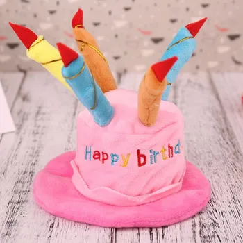 

Lovely Pet Cat Dog Birthday Candles Hat Puppy Dogs Cats Dress Up Party Hats Headwear Party Halloween Christmas