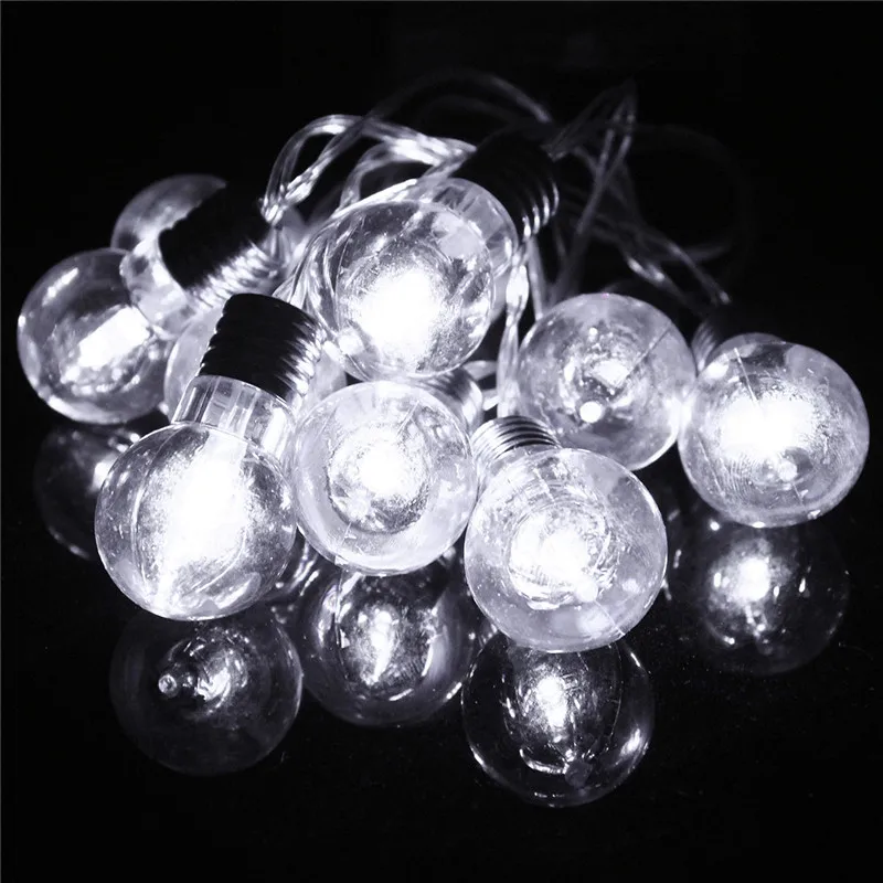 

1.5M Multicolor Globe Balls Bulb Fairy Lamp 10 LED String Light Battery Power Christmas Wedding Party Home LED Outdoor Light