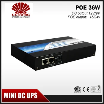 

Mini Portable UPS with 15/24VDC POE (Power Over Ethernet) & 9/12VDC Interface Max 36W Output & 8800mAh Lithium Battery Built-in
