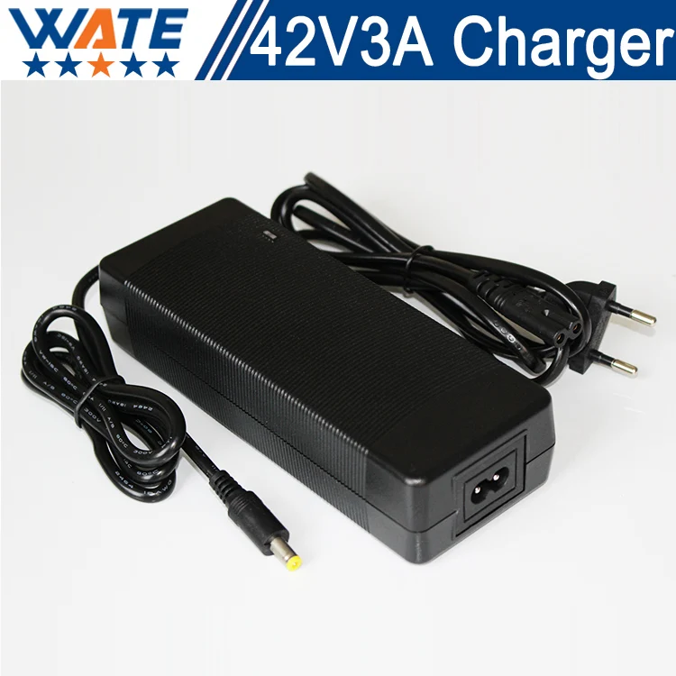 

42V 3A Charger 10S 36V Li-ion Battery Charger Output DC 42V Lithium polymer battery Charger Free shipping