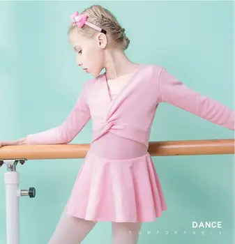 

Kids Ballet Long Sleeves Warm Dance Coat Girls Classical Gymnastics Winter Leotard Tight Jacket Dancing Pretty Cloak