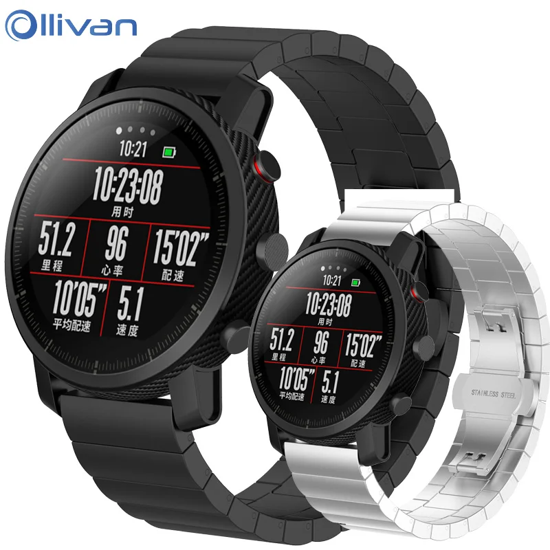 

Stainless Steel Watchband Quick Release for Huawei Watch GT Magic Band Wrist Strap Metal Bracelet Black Silver For TicWatch Pro