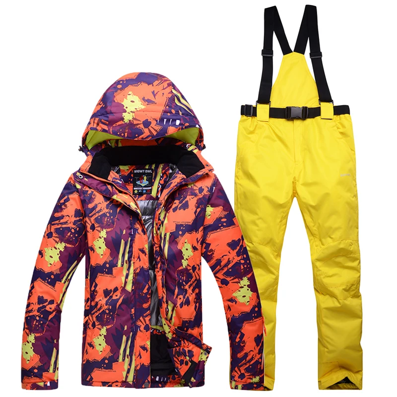 

Lovers Skiing Suit Thickening Men And Women Skiing Pants Suit Anti Wind Camouflage Clothing Veneer High Quality Warm Clothes