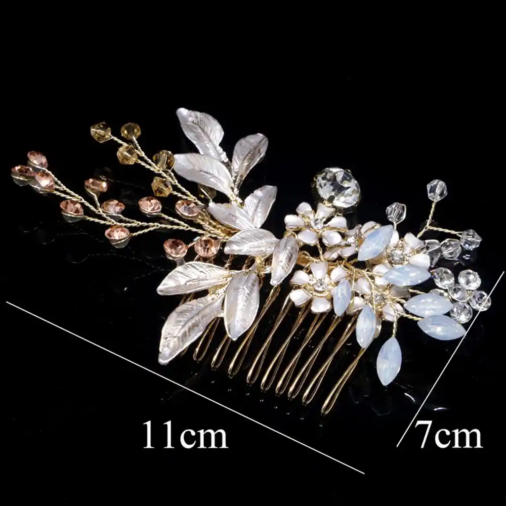 1pc Fashion Bridal Crystal Hair Comb Hair Clip Pins Wedding Party