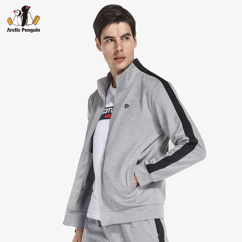 [AP]Men's Running Jacket Zipper Pocket Training Fitness Tops Running