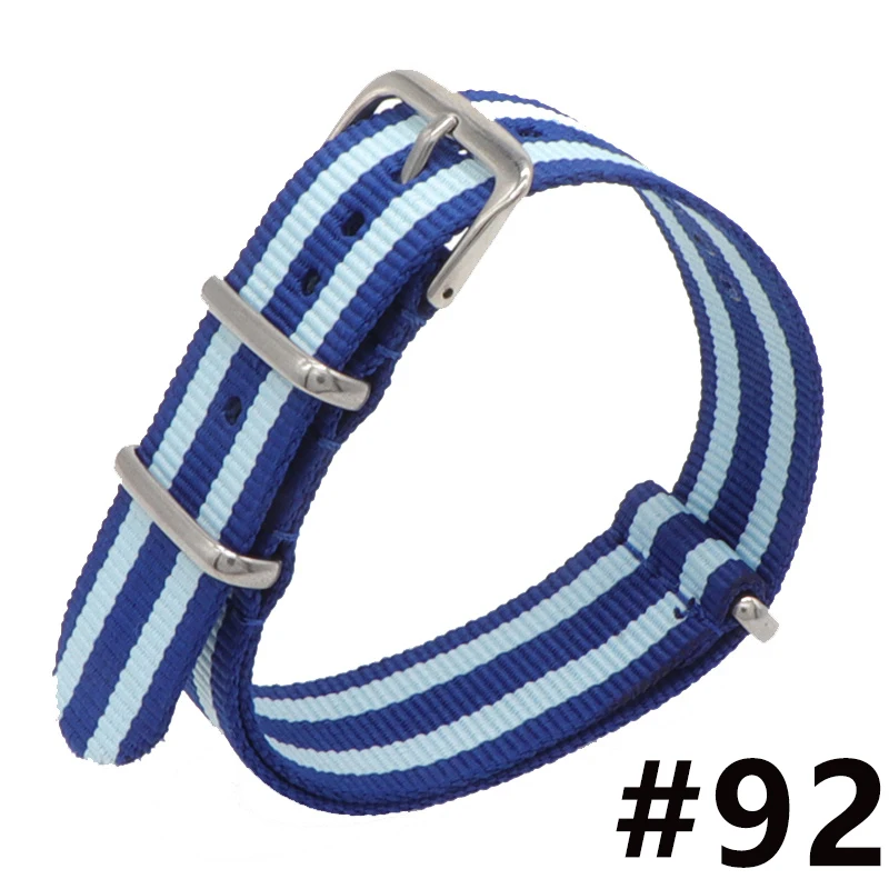 NATO Watchband Nylon Watch Strap 18mm 20mm  Striped Replacement Watch Band Accessories Watchbands Strap Band