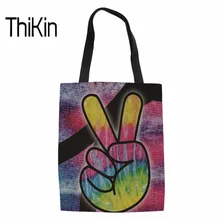 THIKIN христианские принты холщовые сумки для женщин большой сверхпрочный Flodable хозяйственная женская сумка для женщин льняная Rco сумка