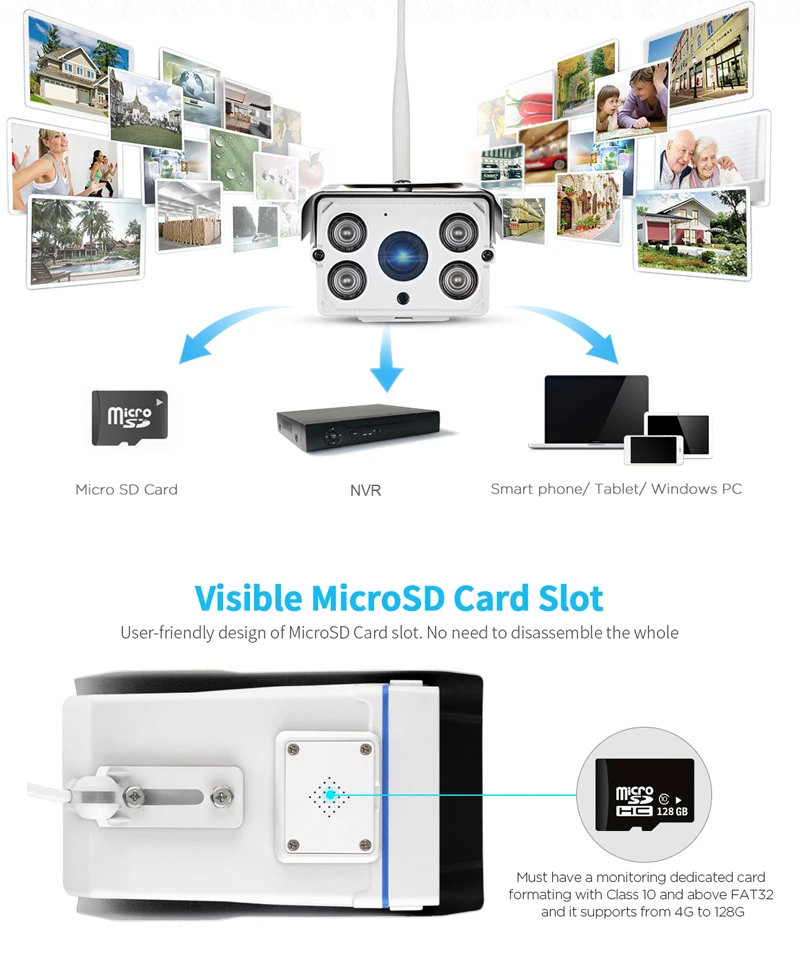 Умный дом открытый IP66 Водонепроницаемый Cam 5X с переменным фокусным расстоянием HD 2.0MP Беспроводной цилиндрическая камера видеонаблюдения двухстороннее аудио CCTV безопасности Видео Камеры скрытого видеонаблюдения