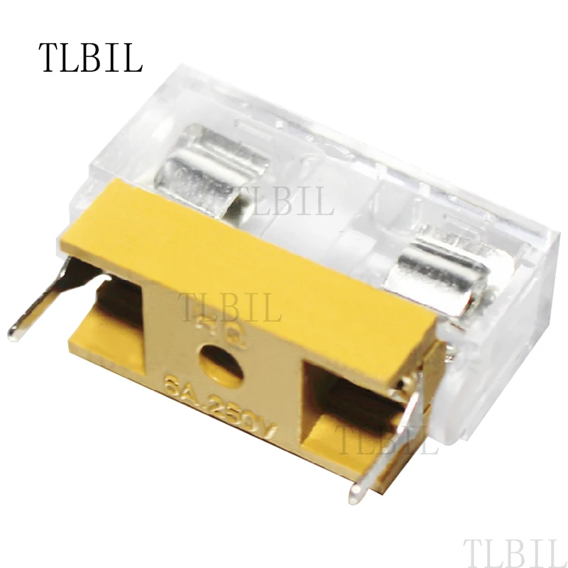 

10Sets Panel Mount PCB Fuse Holder Case Cover 5x20mm Free Shipping