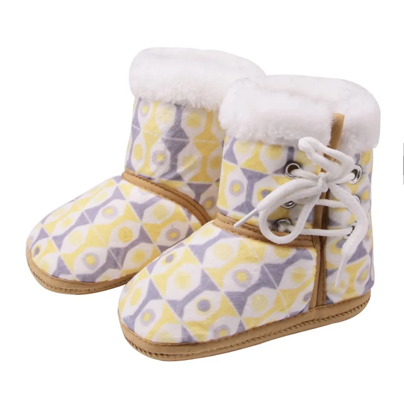 

Cute Newborn Winter Warm Boots Infant Toddler Kids Baby Shoes Cotton Padded Snowshoes Baby Booties