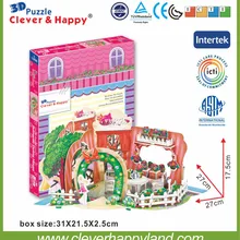 Романтический цветочный магазин 3d головоломки горячий продукт дизайн diy Кукольный дом