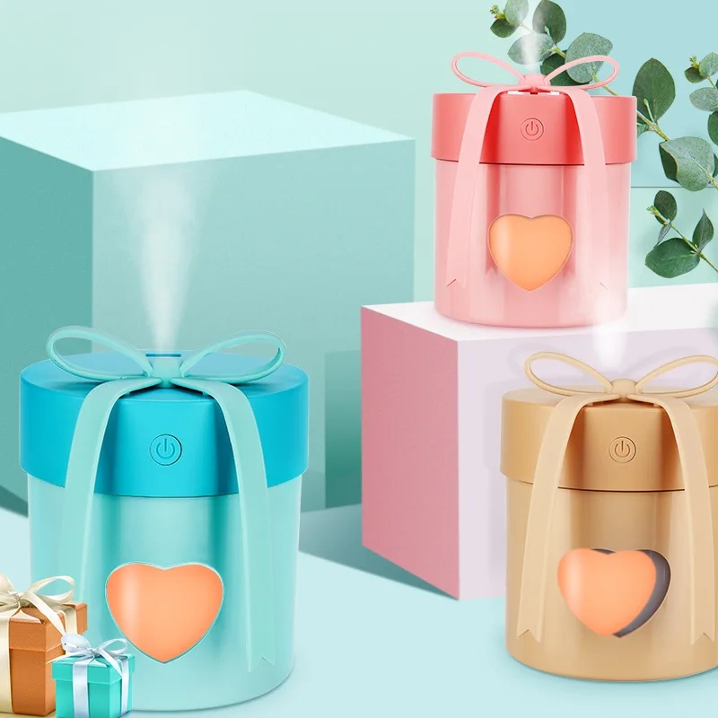 

HZFCEW 350ml Humidifier Mist Fan 3 in 1 Cool Mist Humidifier with LED Light USB Portable Fan Atmosphere