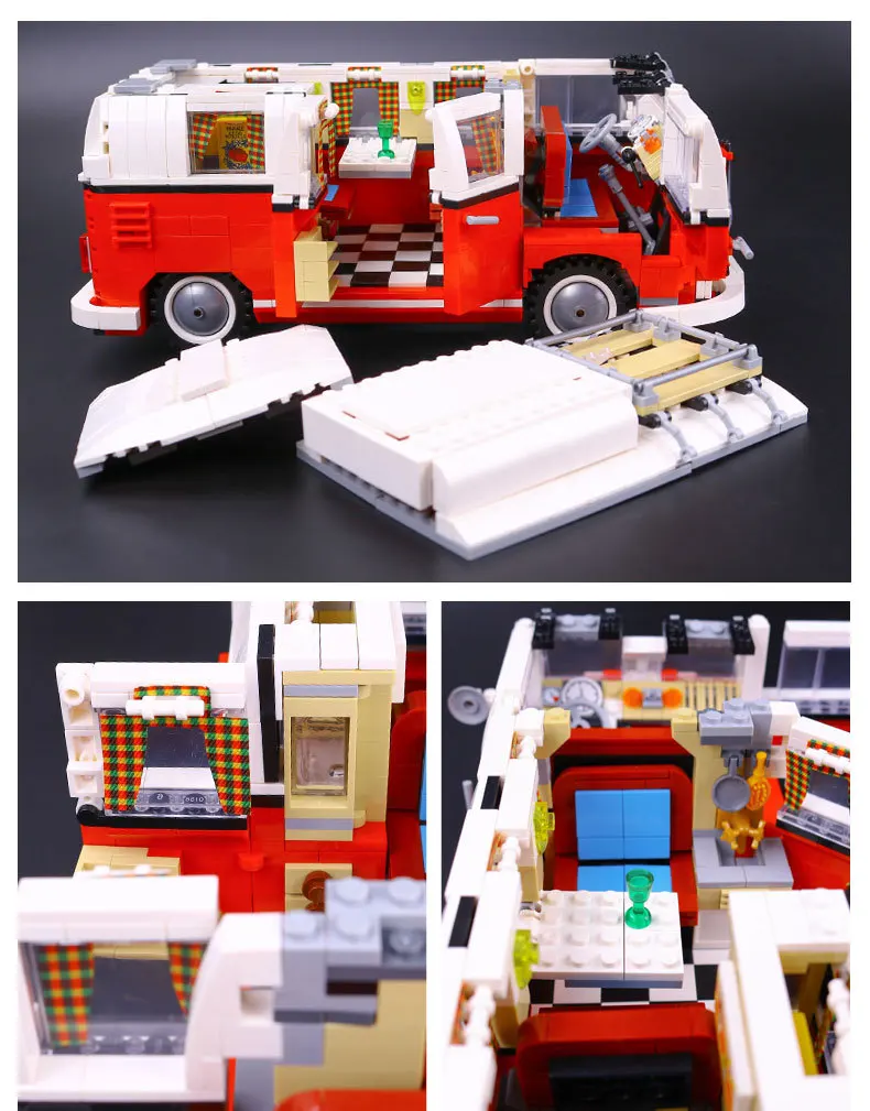 Lepin 21001 Creator Series Classic Camper Car Building Blocks Kits