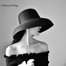 WHITNEY WANG весна лето Модная уличная винтажная стильная Панама женская летняя шляпа от солнца