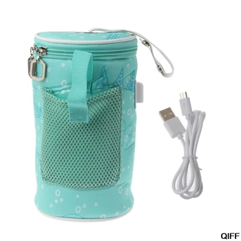 

USB Baby Bottle Warmer Heater Insulated Bag Travel Cup Portable In Car Heaters Drink Warm Milk Thermostat Bag For Feed May06