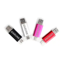 Garunk заказной логотип type-C OTG флеш-накопитель USB 3,0 32 Гб 16 Гб 64 ГБ флеш-накопитель смартфон памяти мини-usb-накопитель type-C 3,1