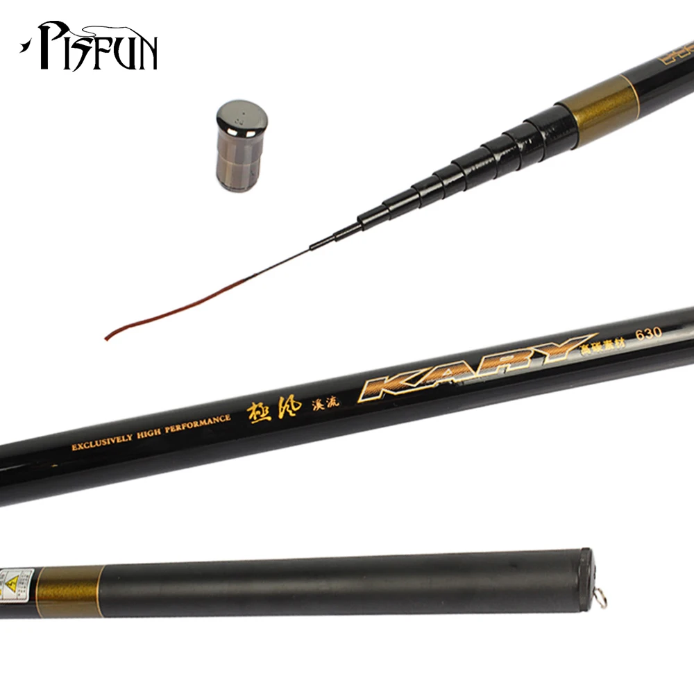 Pisfun Ultra light JF Telescopic Carbon Fiber Stream Fishing Rod Hard