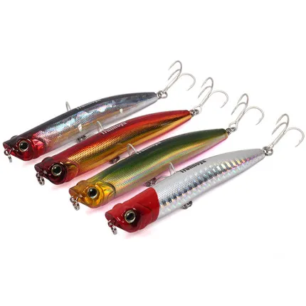 

TSURINOYA DW17 90mm 7g POPPER Lure Bait Hard Bait Artificial Bait Treble hooks Top water