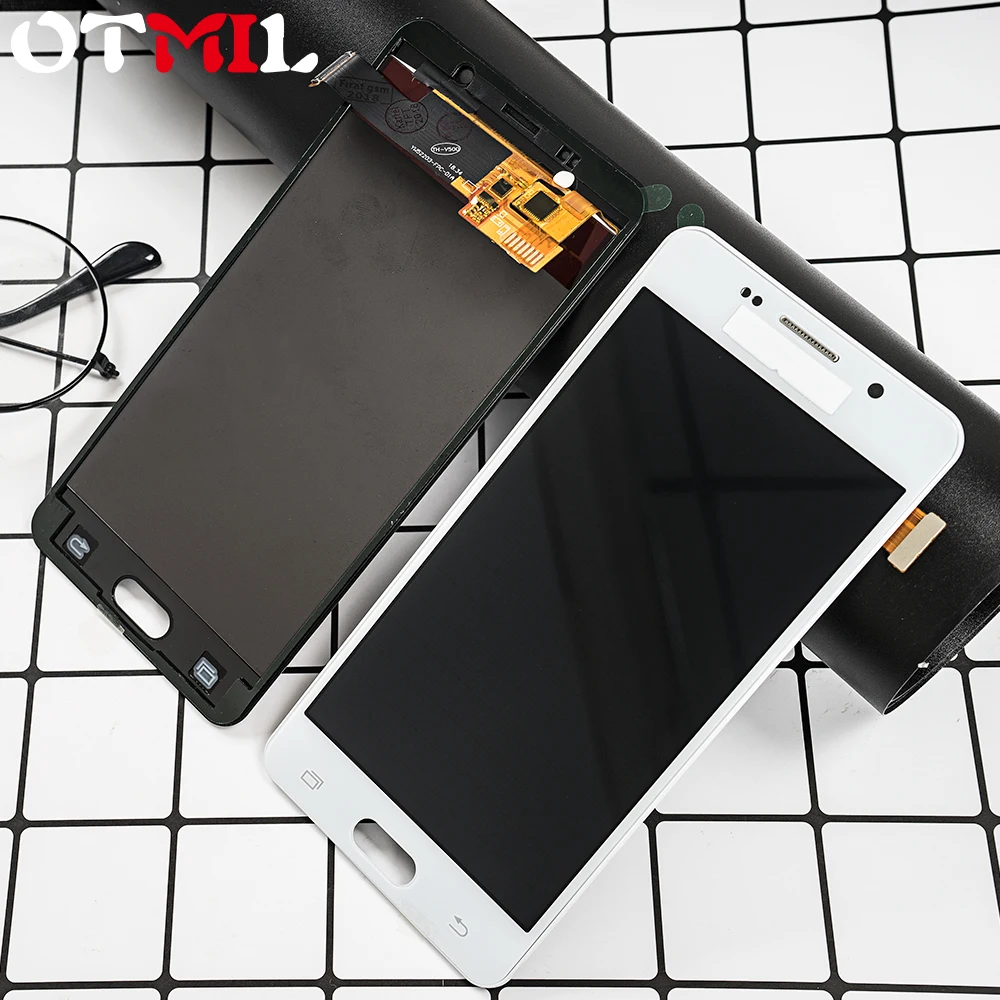 

OTMIL 5.2'' LCD For SAMSUNG GALAXY A5 2015 LCD Display Touch Screen Digitizer Assembly Frame For SAMSUNG A510 A510 A510F LCD