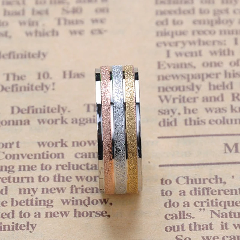 Men Personality Titanium Steel Ring Retro Style Jewelryfor Men's Wedding Party