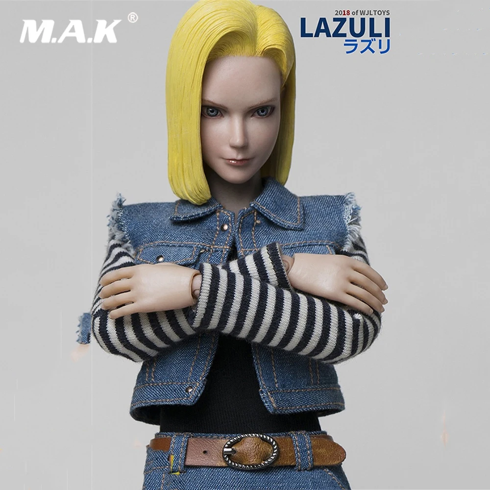 Collectible TY-007 1/6 Dragonball Android 18 LAZULI PVC Cosplay Anime Naruto 12'' Female Action Figure Movable for Fans Gifts