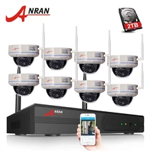 ANRAN Segurança P2P 8CH WIFI 30 IR Vandal-Proof Dome IP Sem Fio Da Câmera de Vídeo 1.3 MP 960 p Casa disco Rígido Do Sistema De CCTV NVR