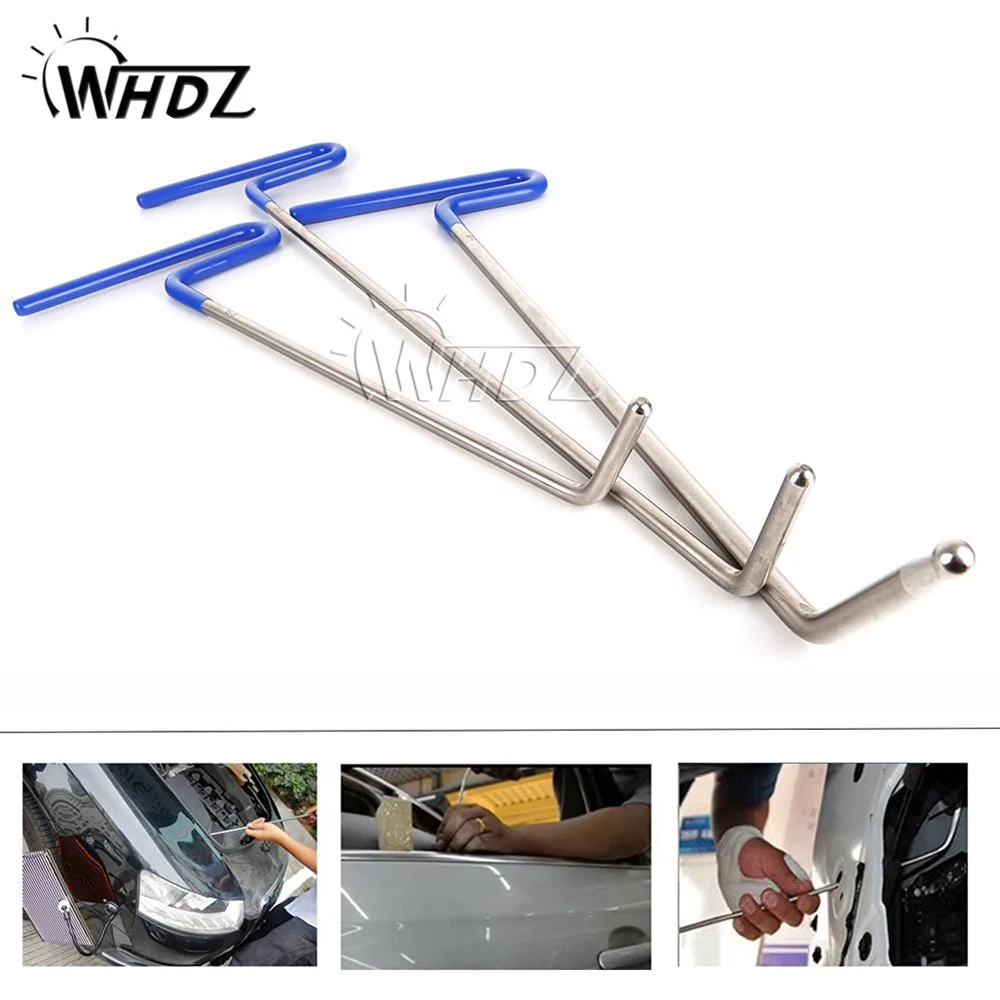 

WHDZ 3PCS PDR Tool Kit Stainless steel Perfect for Door Dings Hail Repair and Dent Removal PDR hail repair (B4+B5+B8)