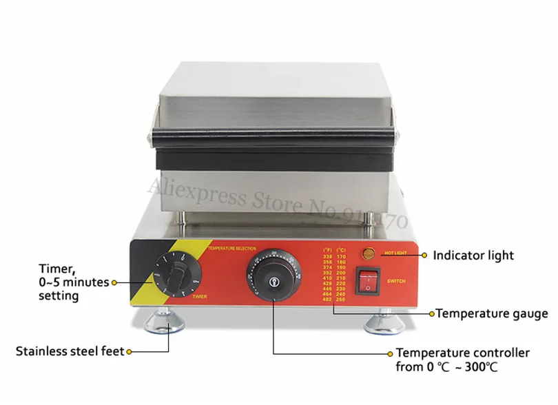Нержавеющая сталь Сердце эскимо вафельница из нержавеющей стали в форме сердца техника для выпечки вафлей с таймером и регулятором температуры