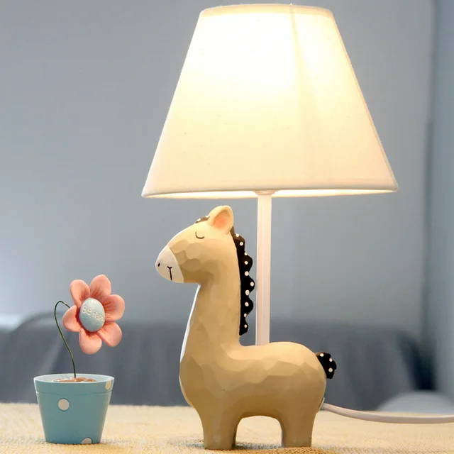 Aliexpress.com : Buy Cartoon Small Horse Lovely Table Lamp Bedside Desk Desktop Light for Girl ...