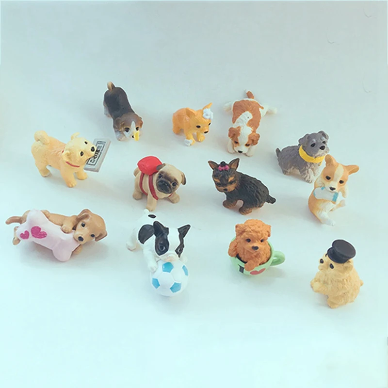 

Lovely 3D Resin Animal Pet Dogs Key Ring Keychains Gift For Woman Jewelry Dog Key Chain 12 Styles 2018 New Fashion Style