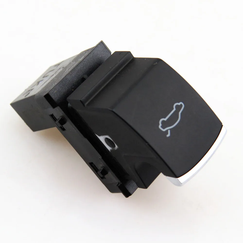 TUKE New Chrome Boot Trunk Lid Lock Block Release Switch Button For VW