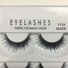 Романтический медведь ручной работы накладные ресницы человеческих волос поддельные ресницы натуральные длинные 5 пар каждый набор DHL бесплатно