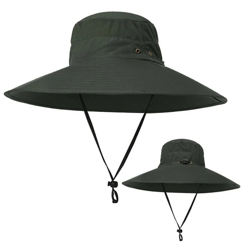 Unisex Outdoor Hiking Hat Wide Brim Bucket Hats Women Sunhat Male