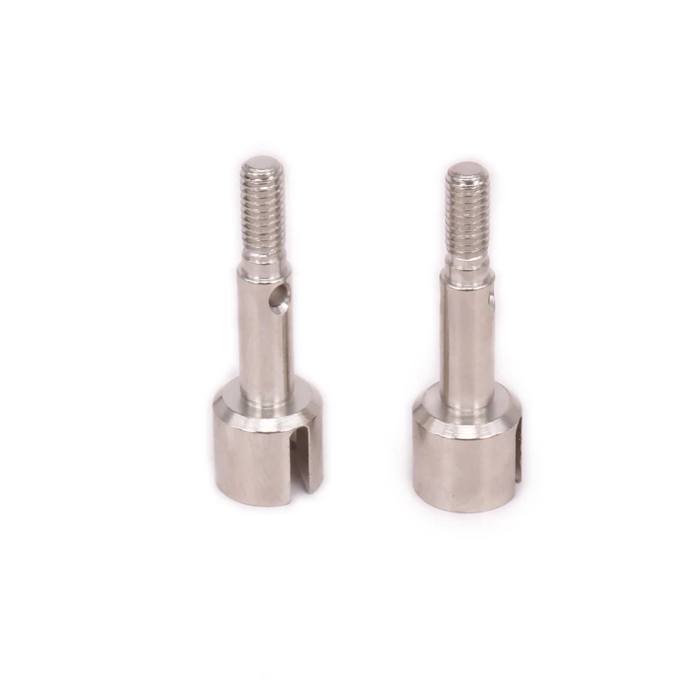 

2PCS #45 Stainless Silver Iron Black Steel Wheel Axle Shaft For Rc Hobby Car 1/10 Hpi Rs4 Dog Bone Universal Joint Shaft 116034