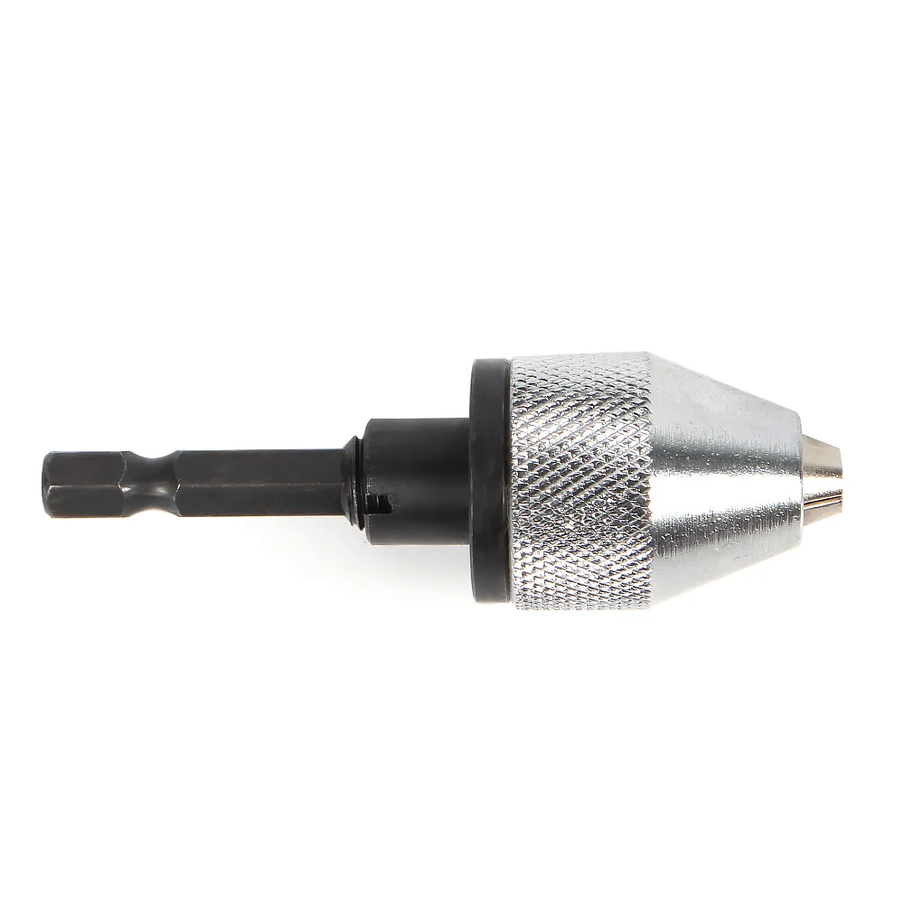 New 0.3 6.5mm Keyless Drill Chuck Screwdriver Impact Driver Adaptor 1/4